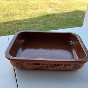 Henry Watson Pottery Clay Lasagne Dish